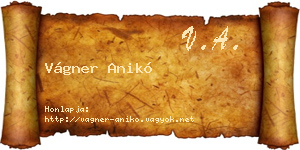 Vágner Anikó névjegykártya