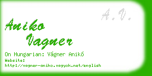 aniko vagner business card